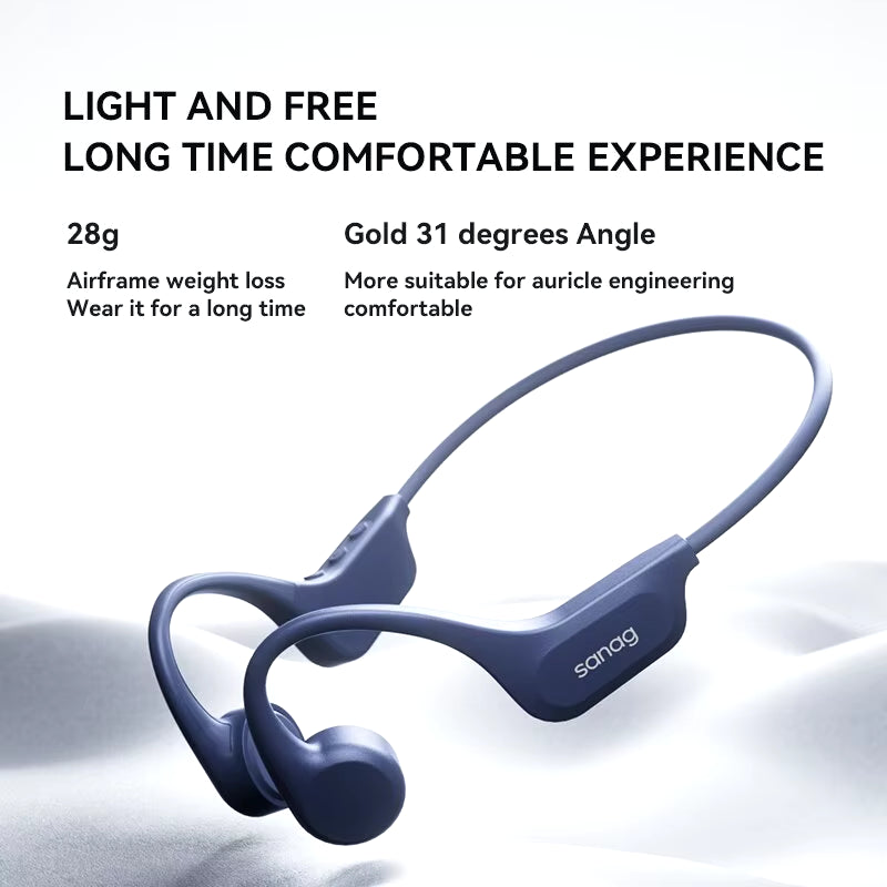 B60 Pro Bone Conduction Earphone IPX8 Wireless Open Headset Bluetooth 5.3 Swimming Bluetooth Headphones 64GB MP3 Earbuds