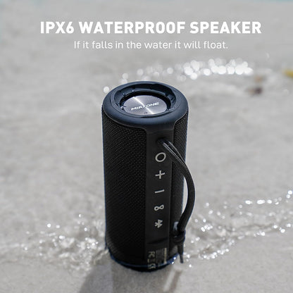 Outdoor Portable Bluetooth Speakers Waterproof Wireless Speaker for Camping (Black)