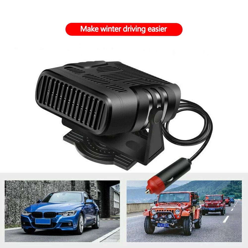 Car Heater - Portable Car Heater, 12V Car Heater, Car Heater Windshield Defroster Demister, Auto Defogger 360° Rotatable Heater